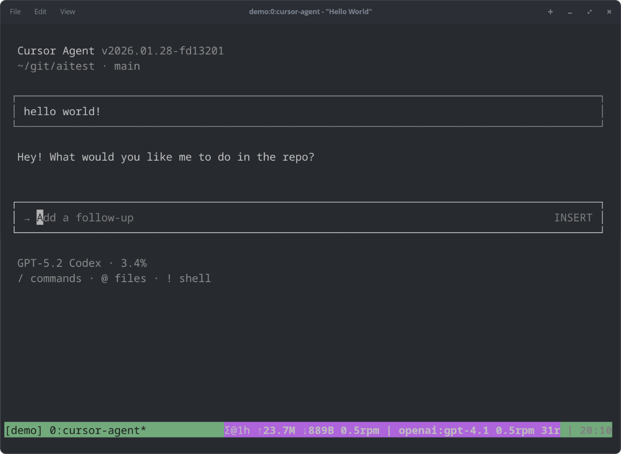 Prefilled prompt text Prefilled prompt text